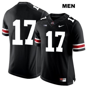 Men's NCAA Ohio State Buckeyes Alex Williams #17 College Stitched No Name Authentic Nike White Number Black Football Jersey FY20O00HU